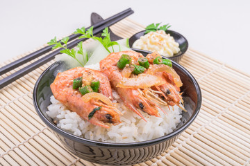 Thai food - deep fried prawns