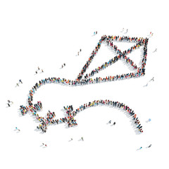 people  shape  kite toy