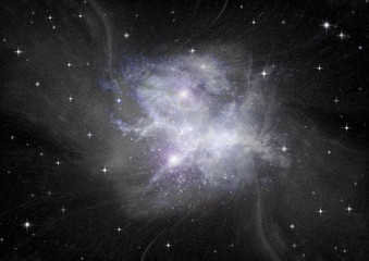 Obraz premium galaxy in a free space