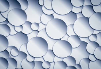 Circle abstract background with drop shadows. 