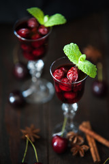 Strong alcohol cherry liqueur