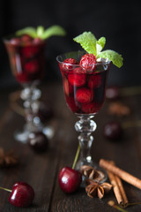 Strong alcohol cherry liqueur