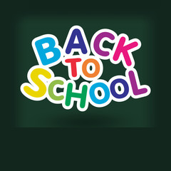 Back to school design. Vector illustration