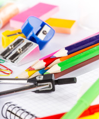 School stationery.