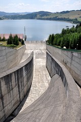 modern concrete dam, Poland, Europe