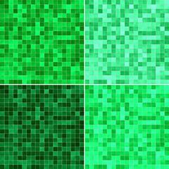 Set texture of green tile floor