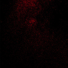 Red grainy abstract  texture on a black background.