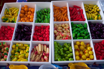 Deletable imitation fruits