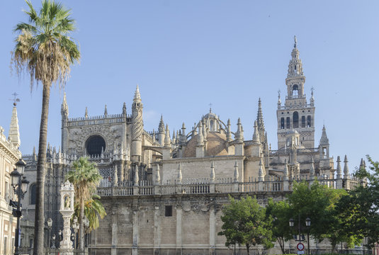 Cathedral and Giralda tower, Seville, Spain