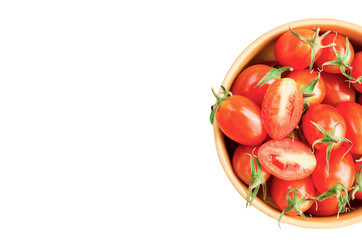 isolated tomatoes with clipping path