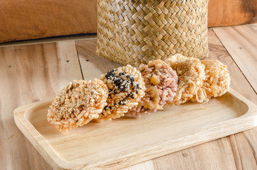 Thai sweet crispy rice