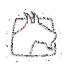 people shape  goat animal