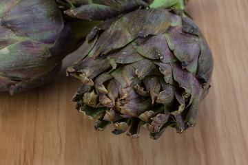 Raw artichokes