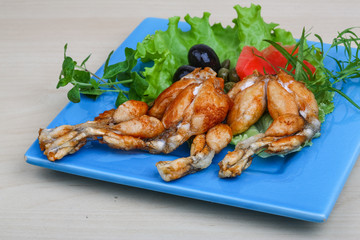 Fried frog legs