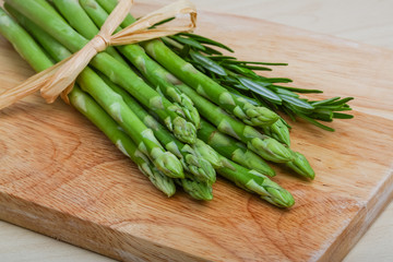 Raw asparagus