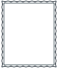 Vector frame vintage isolated on white