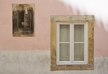 Old window of house