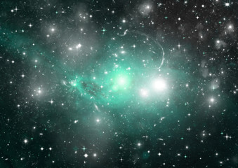 Fototapeta premium galaxy in a free space