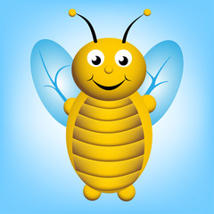 illustration of cartoon bee