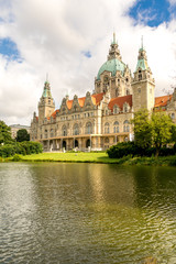 Fototapeta premium Das Rathaus von Hannover in Niedersachsen