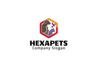  Hexa Pets Logo Template