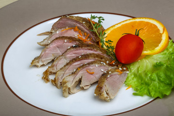 Roasted duck breast