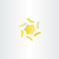 Obraz premium abstract yellow star icon logo vector element