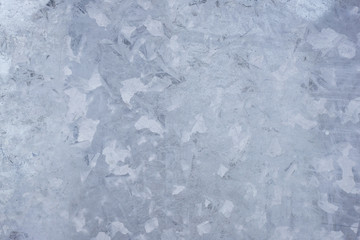 Close-up of a galvanized gray zinc plate texture background