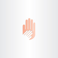 Obraz premium human hand icon vector element