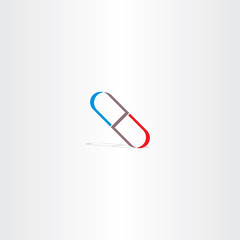 sickness capsule vector logo sign