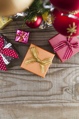 Gift boxes at Christmas