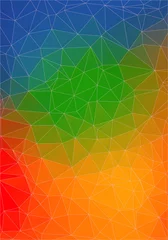 Foto auf Alu-Dibond colorful abstract 2D geometric background © igor_shmel