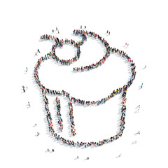 people  shape  pies coffee shop