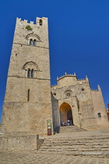 Fototapeta na wymiar Erice, sicilia, vista panoramica