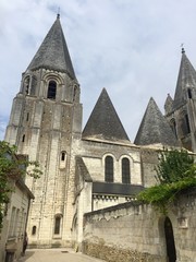 Fototapeta na wymiar La cattedrale di Loches - Indre val di Loire, Francia