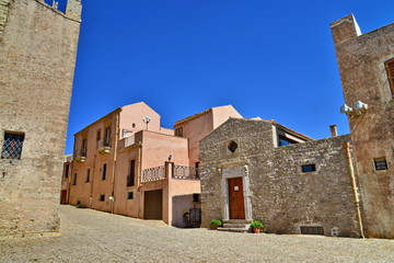 Erice, sicilia, vista panoramica