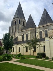 Fototapeta na wymiar La cattedrale di Loches - Indre val di Loire, Francia