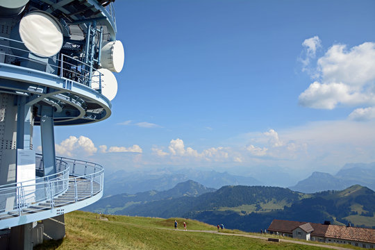 Sendeturm auf der Rigi Kulm, Kanton Schwyz