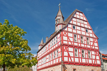 Das alte Rathaus von Homberg (Ohm) in Hessen