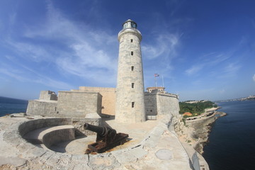 front view of the morro castle in havana cuba