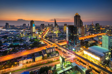 Fototapeta na wymiar cityscape of bangkok