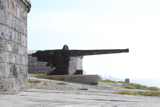 Old Cannon In The Morro Castle Havana