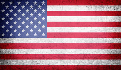 Fototapeta premium Grunge USA Flag