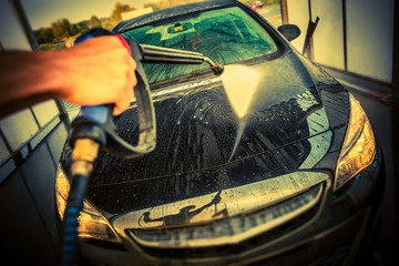 Car Cleaning in a Car Wash