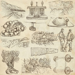 Israel - An hand drawn collection. Full sized freehands.