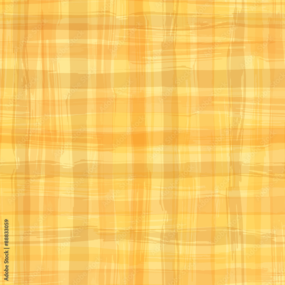 Poster vector seamless pattern with square hand drawn texture. yellow