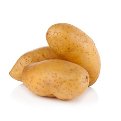 potato on white background