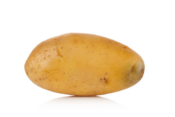 potato on white background