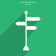 Vector directional signs icon