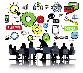 Team Teamwork Support Success Collaboration Cog Unity Concept